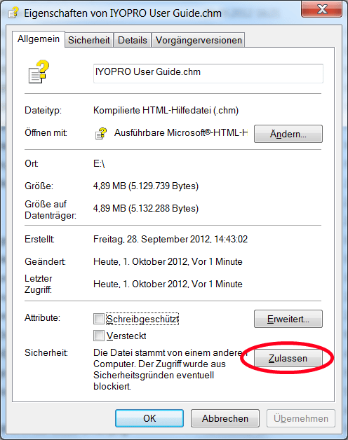 Eigenschaften von IYOPRO User Guide.chm